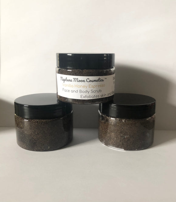 Vanilla Honey Espresso Face and Body Scrub
